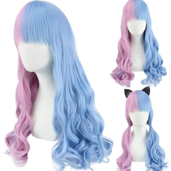 Sulika 24” 2 tone split  cutesy cosplay wig +NWT* main image 6
